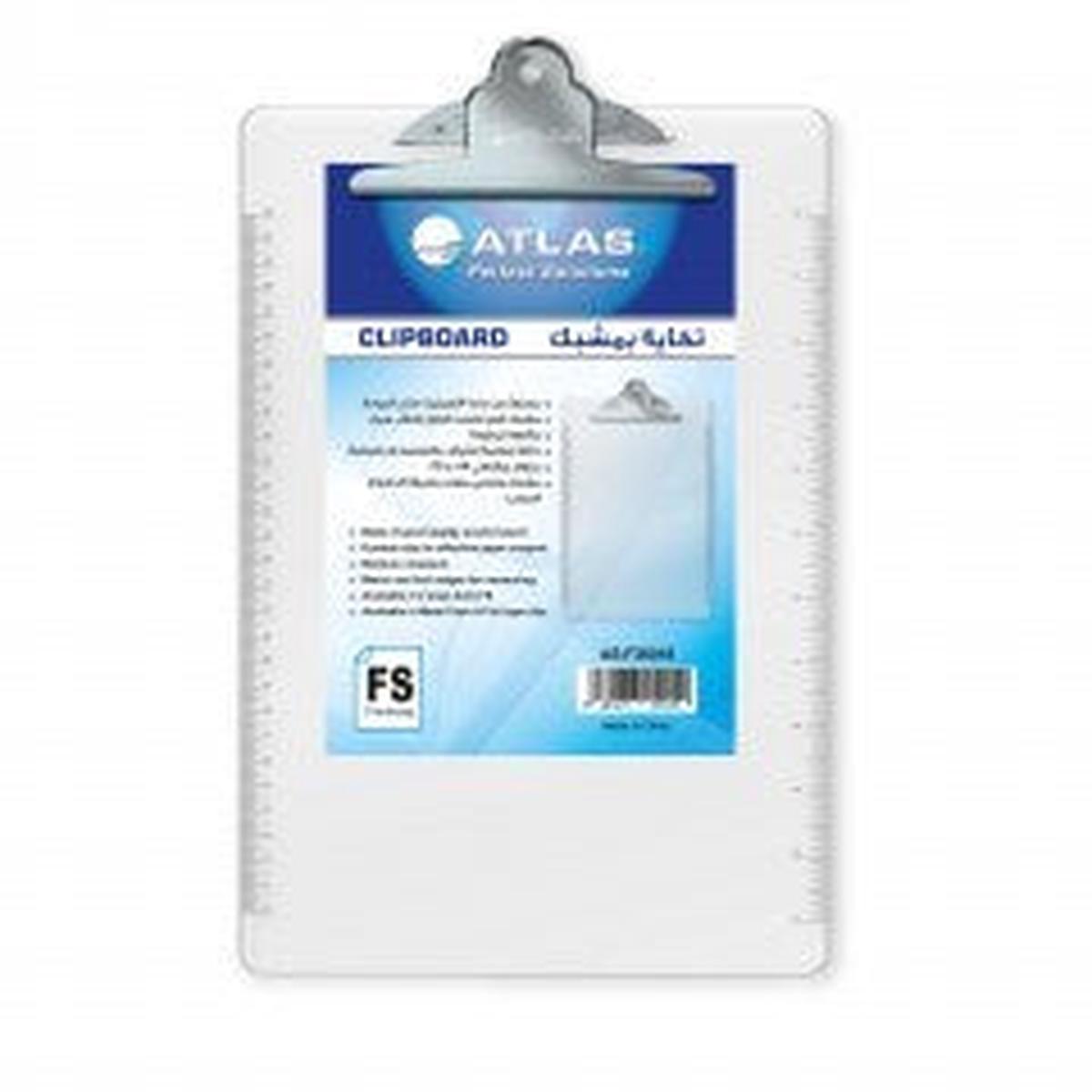 Atlas Clip Board F/S Push type Clear