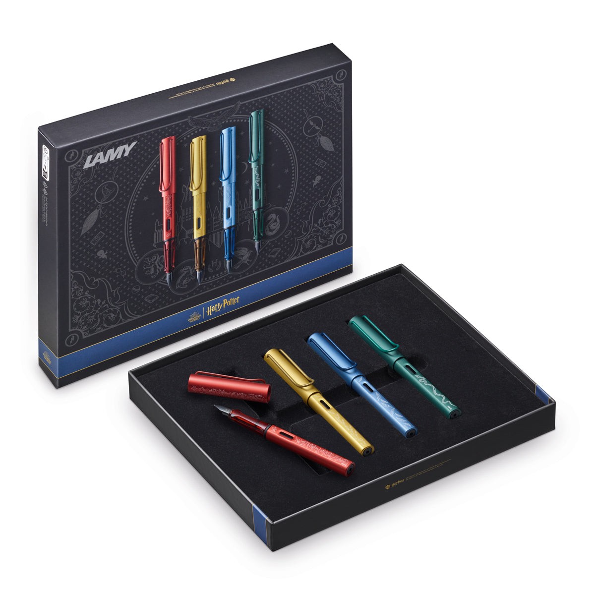Lamy Al-Star Limited Edition Medium Nib Fountain Pen, Harry Potter, Set 4 pens