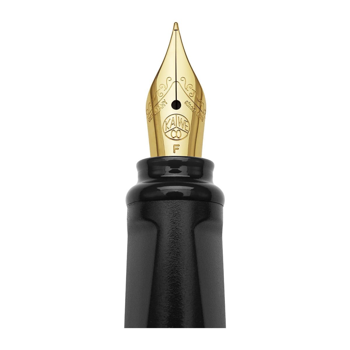 Moleskine x Kaweco Fountain Pen, Gold-plated Fine Nib, Black Body, Blue ink