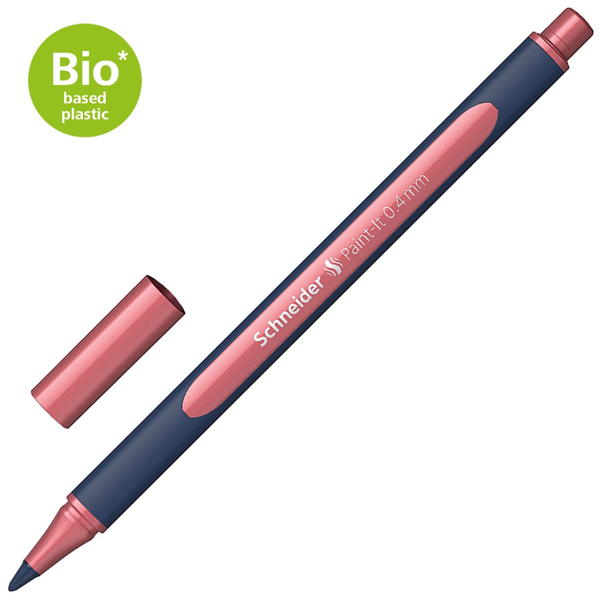 Schneider Metallic Rollerball Pen, 0.4mm Vintage Red
