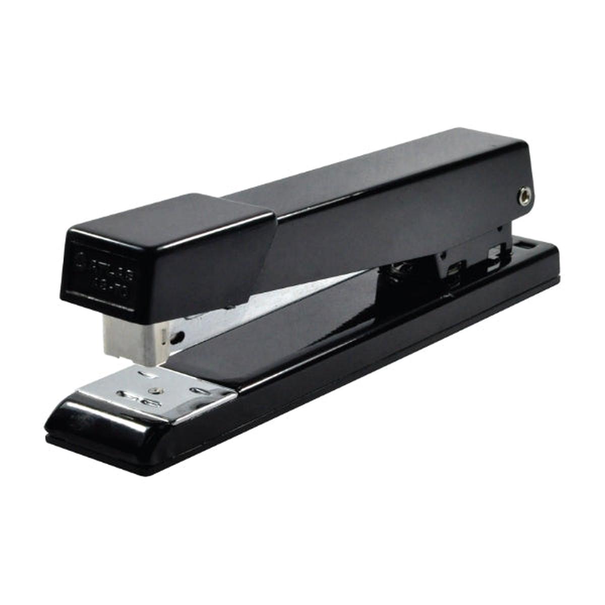 Atlas Half Strip Metal Stapler With Staple Remover Black
