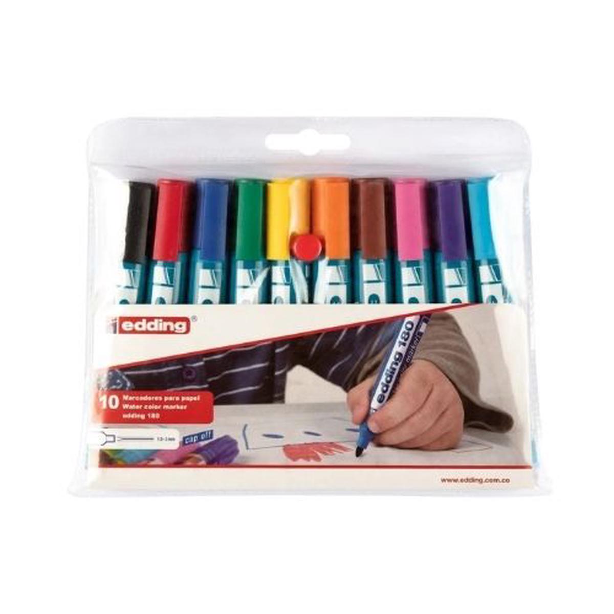 Edding 180 Watercolor Markers Case x 10