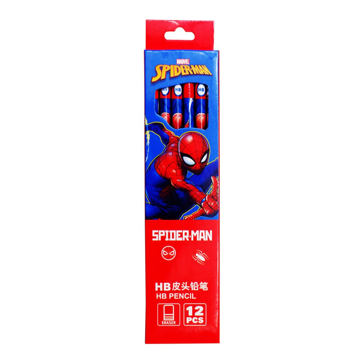 Spiderman Wooden Pencil Set 12s A73001-1X – School Supplies – Writing