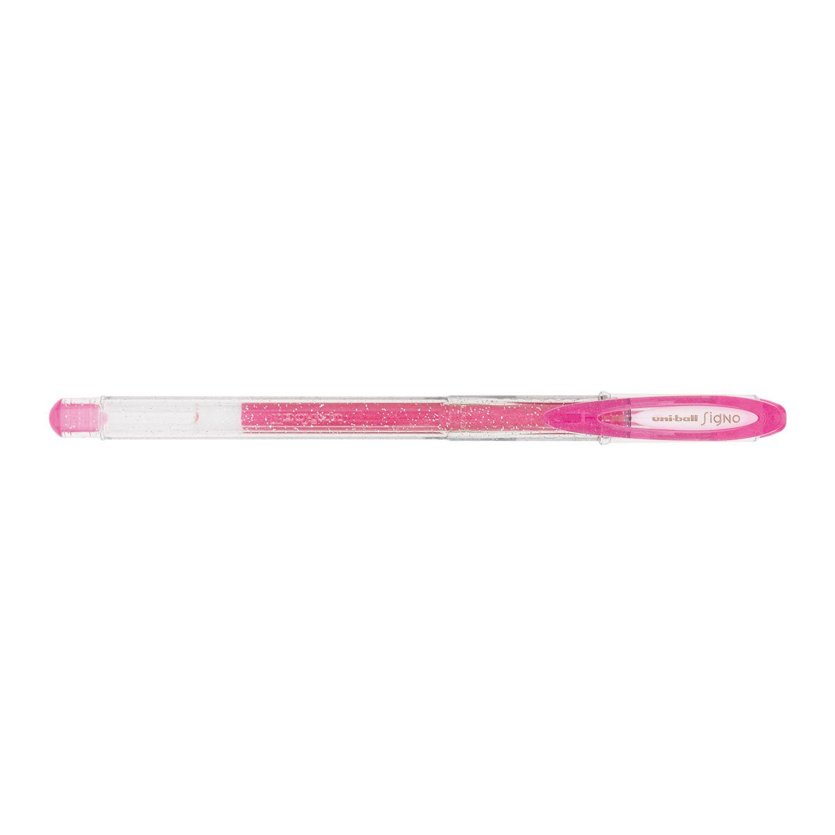 Uni-Ball Signo UM-124 Sparkling 1.0mm Pen, Capped, Pink