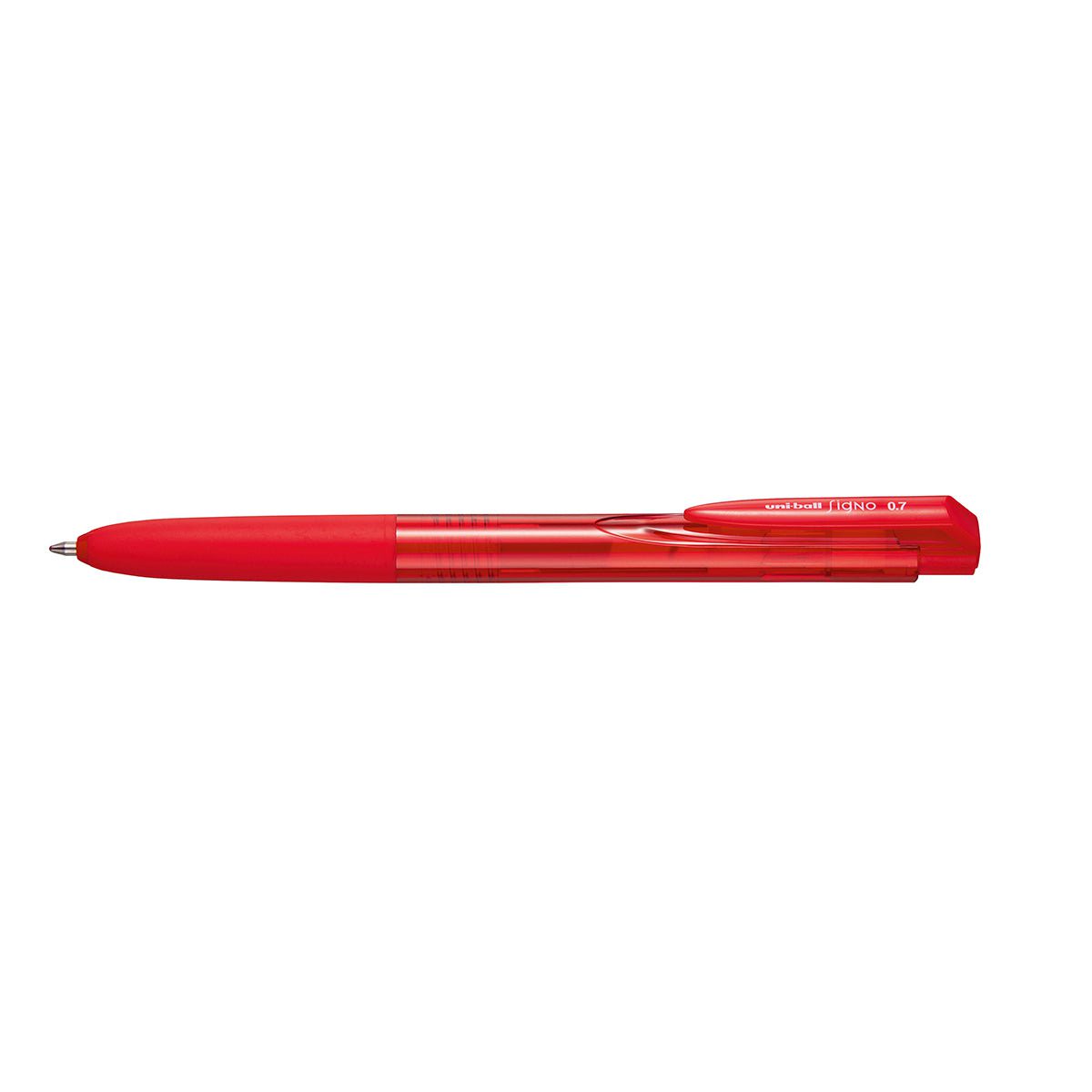 Uni Signo RT1 Rollerball Pen, 0.7mm, Retractable Red UMN155