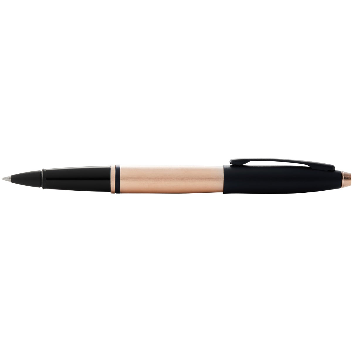 Cross Calais Brushed Rose Gold Gel Rollerball Pen, Medium Nib, Black Ink
