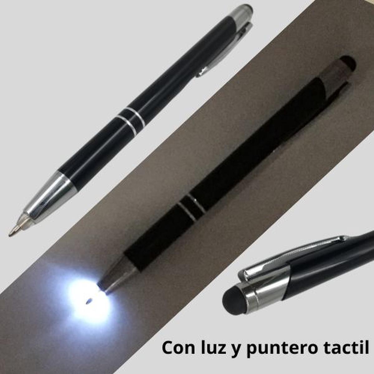 Pen with flashlight and touchscreen stylus