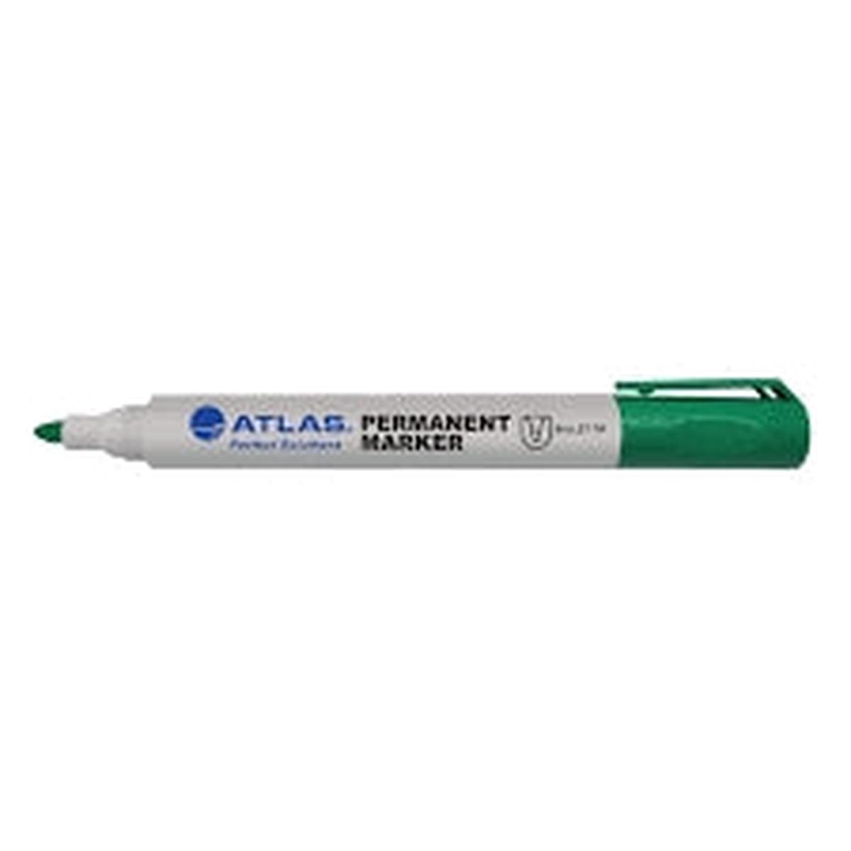 Atlas Bullet Permanent Marker Pack Green