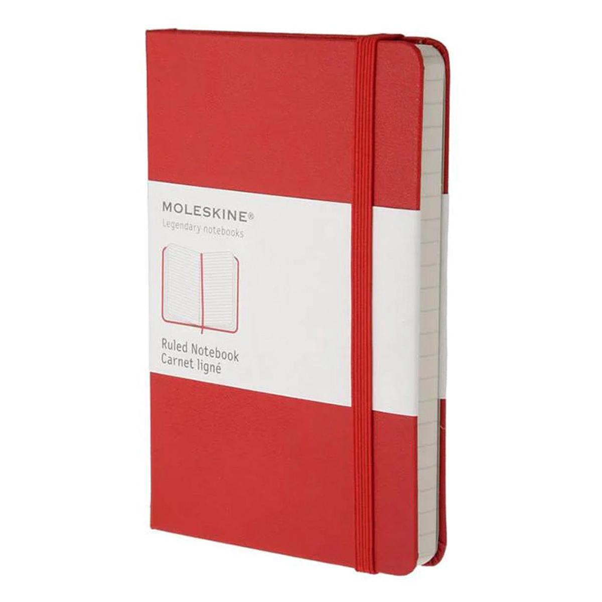 Buy Moleskine Plain Pocket Notebook Red