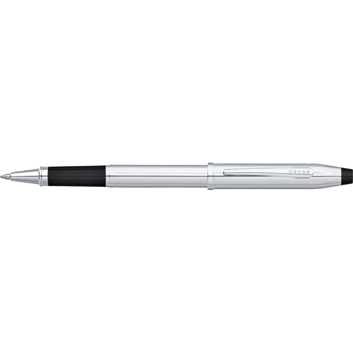 Cross Century II Lustrous Chrome Gel Rollerball Pen, Medium Nib, Black Ink