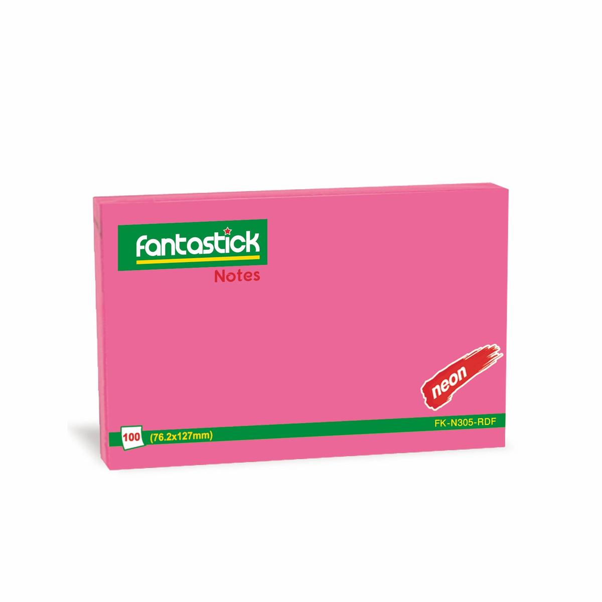 Fantastick Stick Notes 3×5″ Fluor. Red