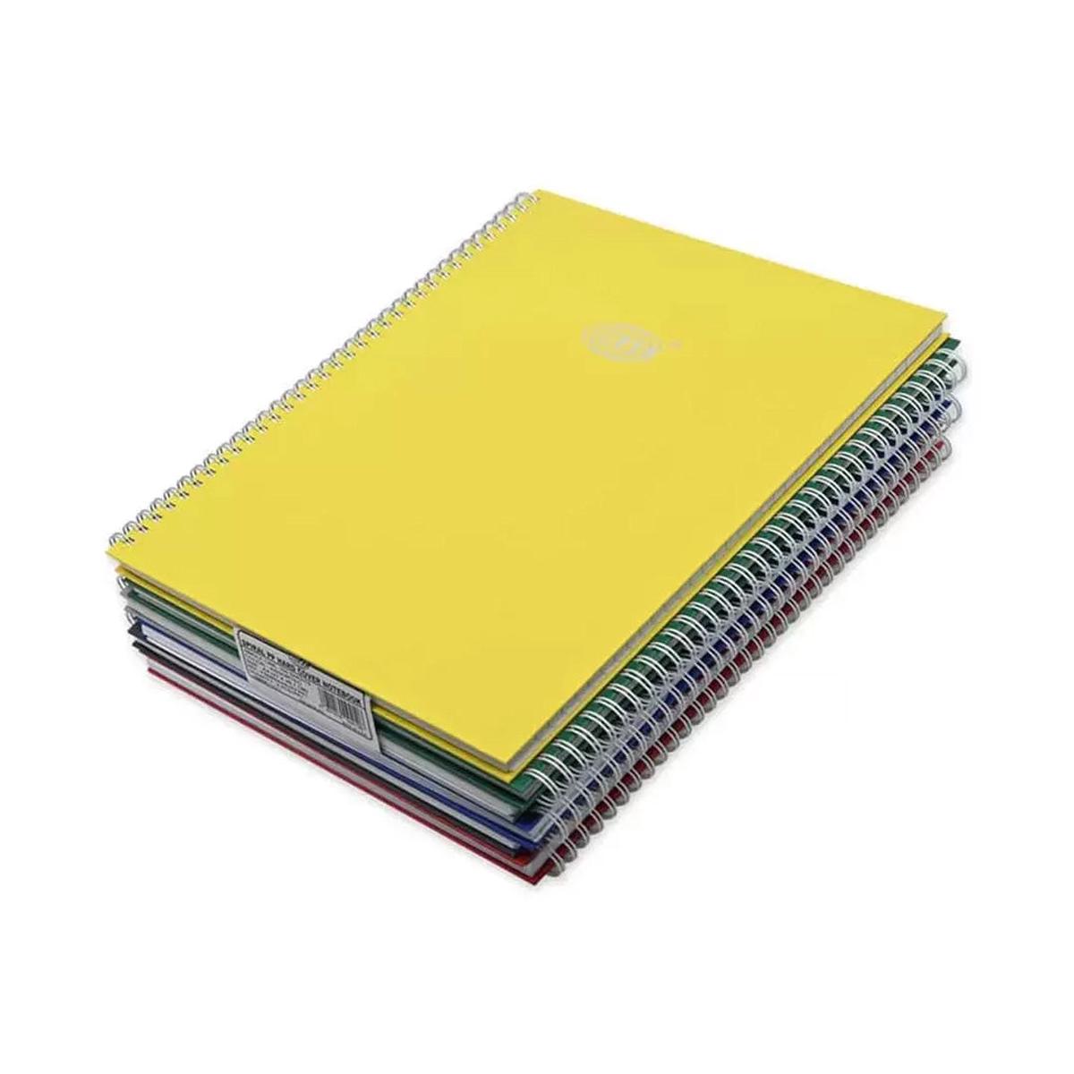 FIS spiral hard cover notebook A5, Neon Asst. S/Line 100sheets