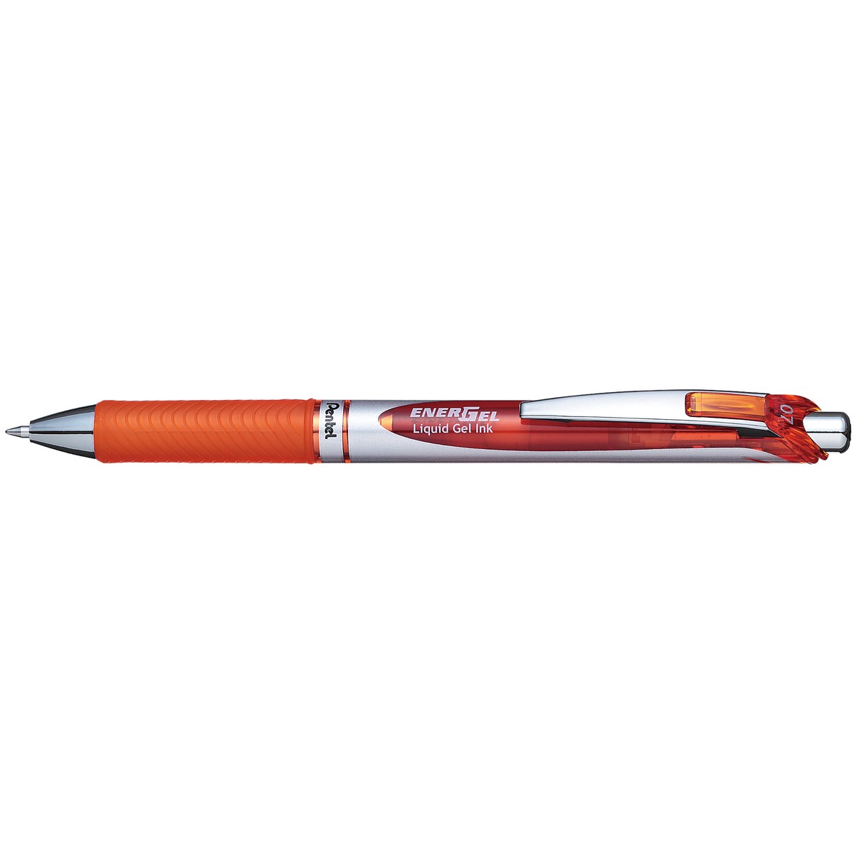 Pentel Energel Gel Roller Pen Retractable BL77 0.7mm Orange – Pack of 12