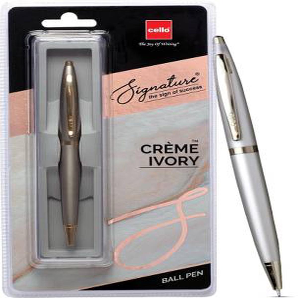 Cello Signature Cream Ivory BP 1BLTR- Blue
