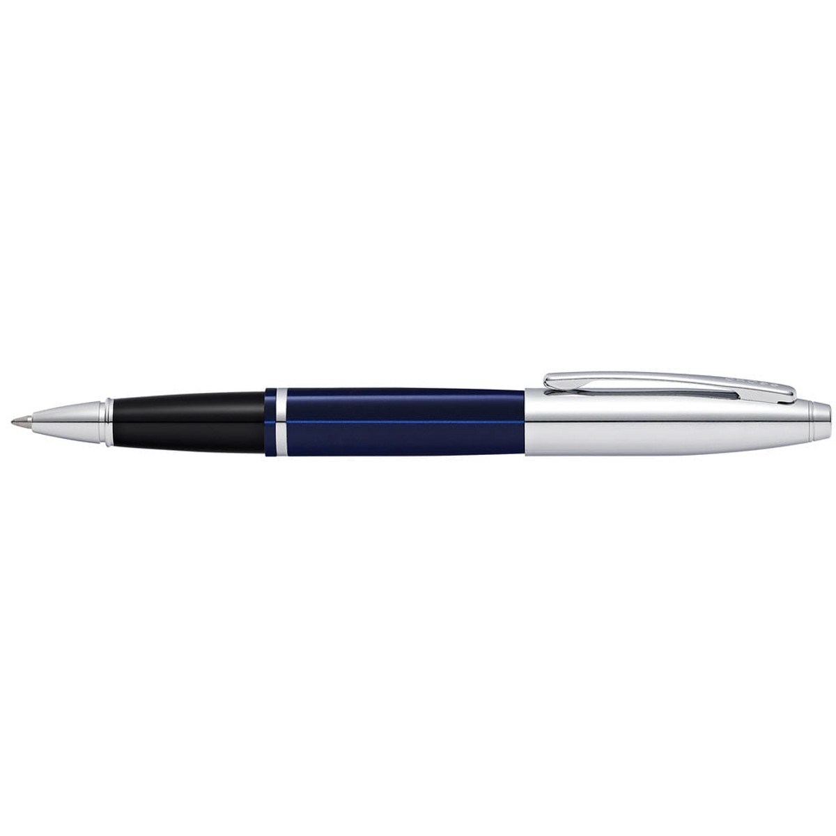 Cross Calais Chrome and Blue Lacquer Rollerball Pen
