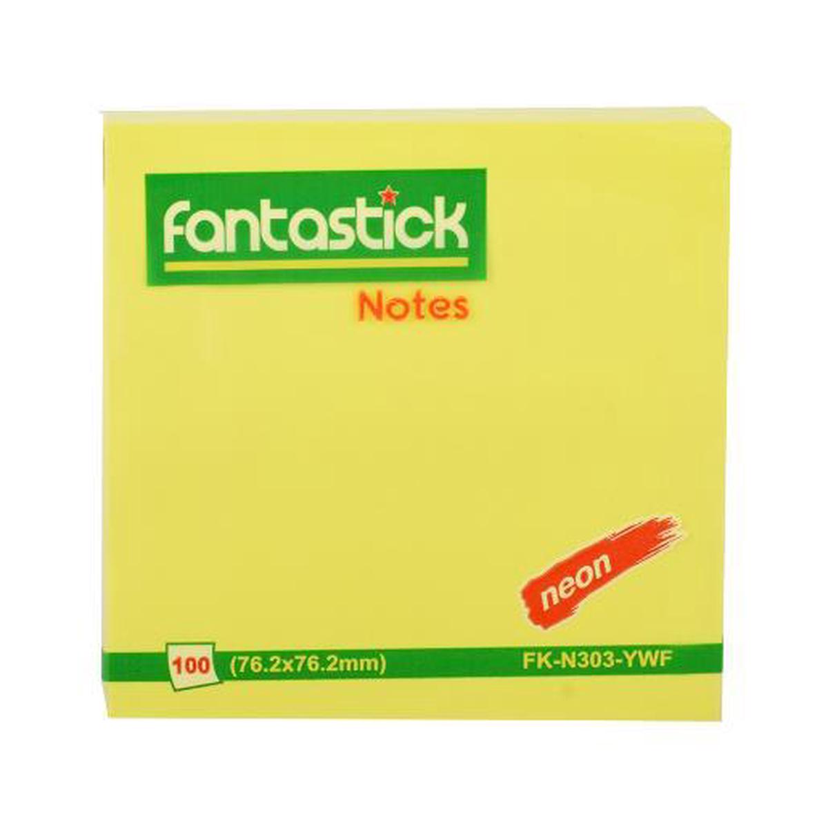 Fantastick Stick Notes 2×3″ Fluor. Yellow