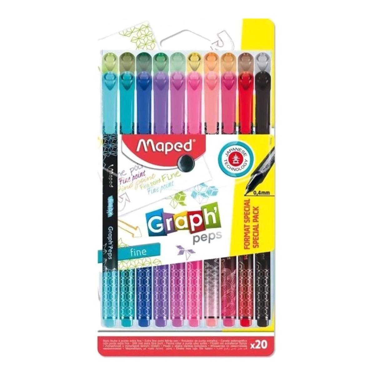 Maped GraphPeps Fineliner Deco 15+5 Pack