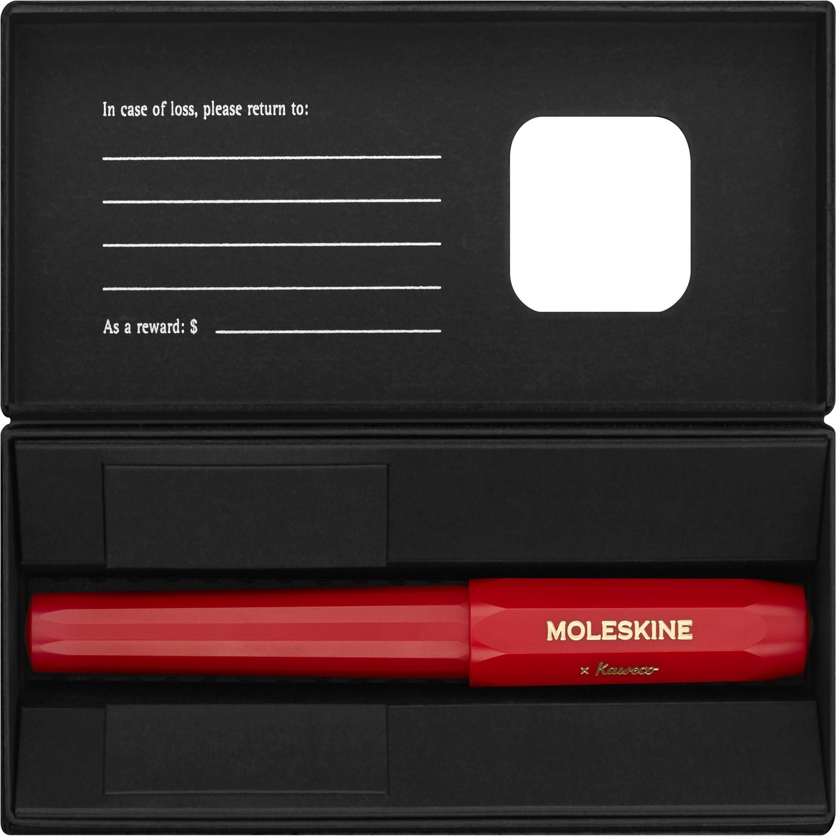 Moleskine x Kaweco Rollerball Pen 0.7mm, Red Body, Blue Ink