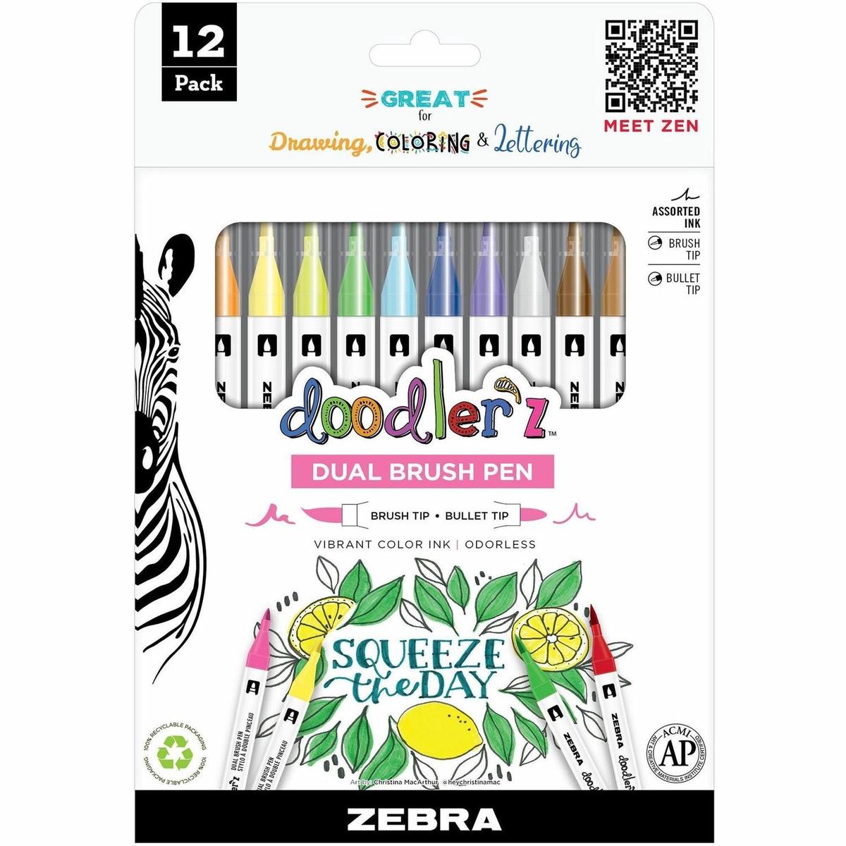 Zebra Pen Doodler’z Dual Brush Pen (61002)
