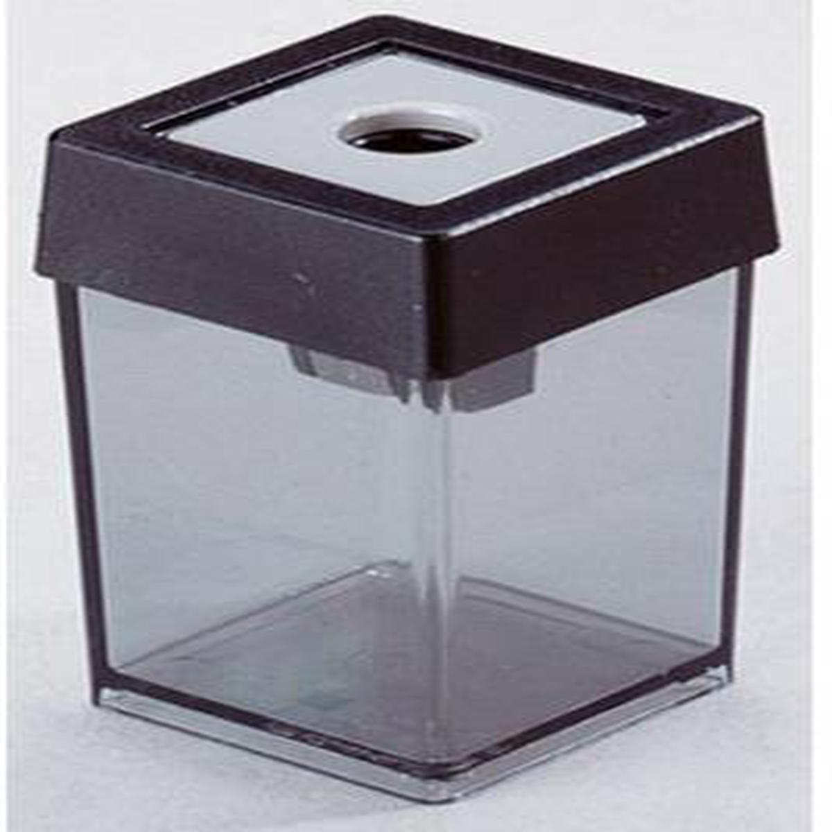 Dahle Canister Sharpener Grey / Transparent 8 Mm With Plastic Sharpener