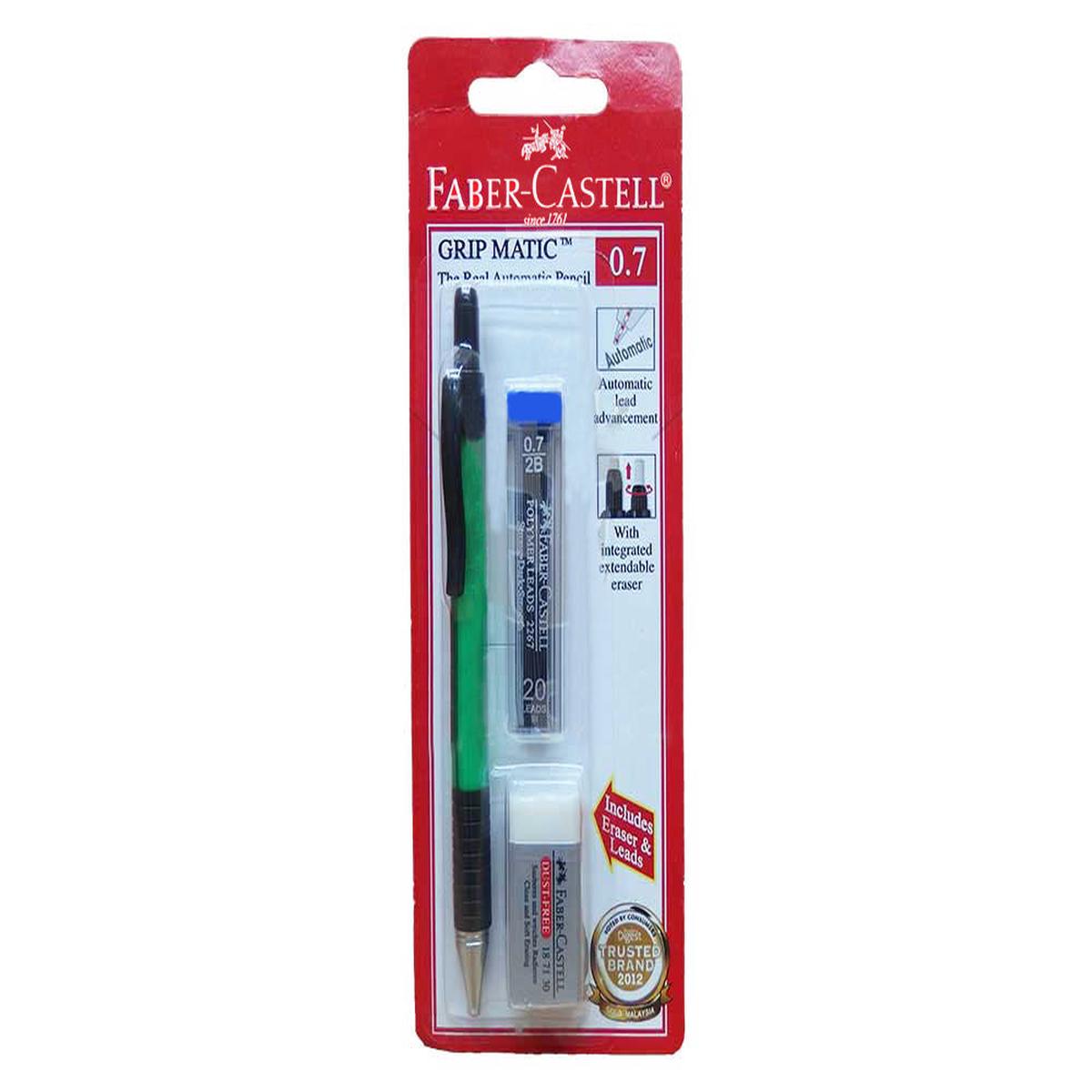 FABER-CASTELL GRIPMATIC M/PCL B/C+LEAD+ER0.7