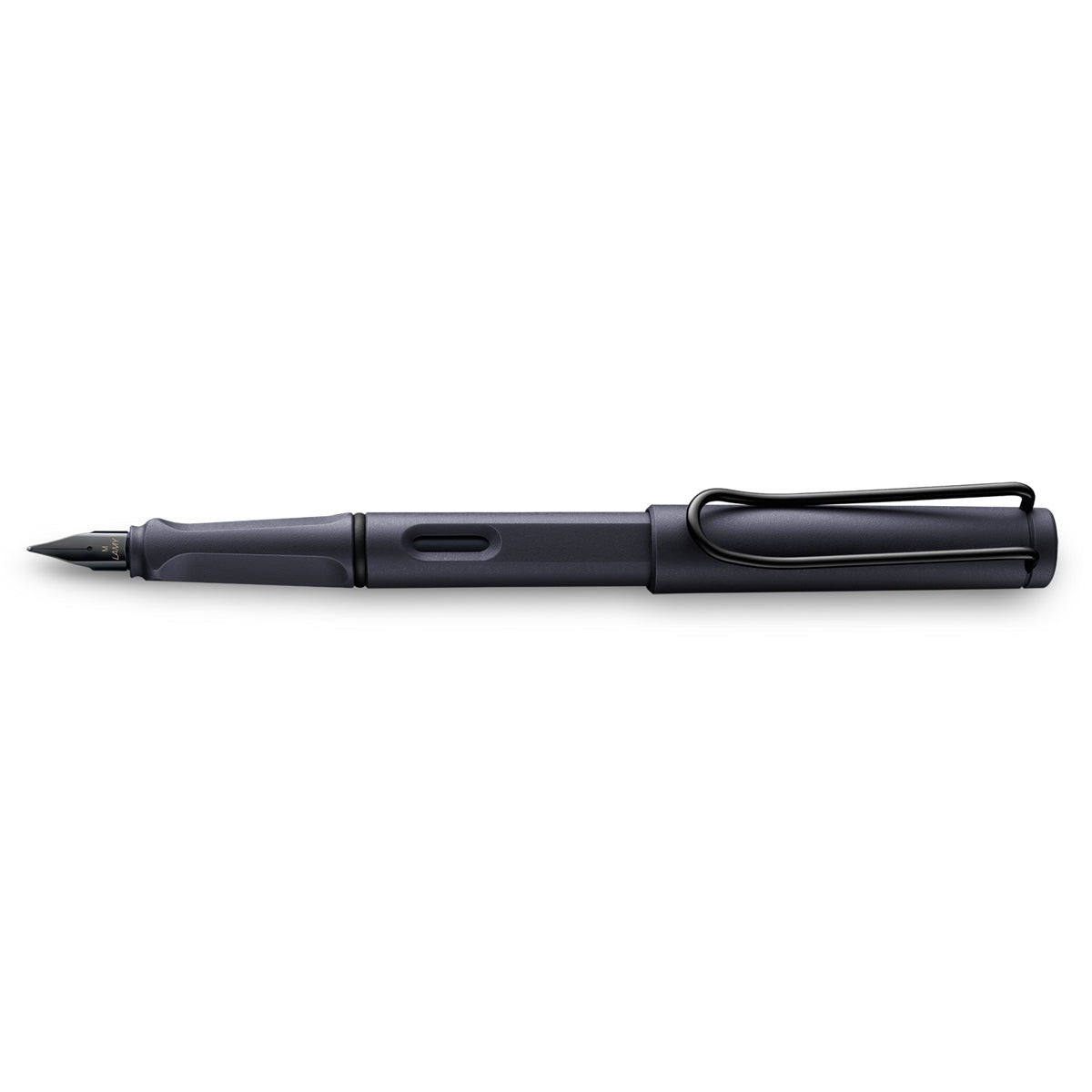 Lamy Safari Fine Nib Fountain Pen, Steel Black (0E2)