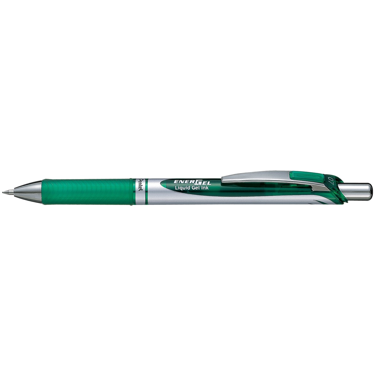 Pentel Energel Gel Roller Pen Retractable BL77 0.7mm Green – Pack of 12