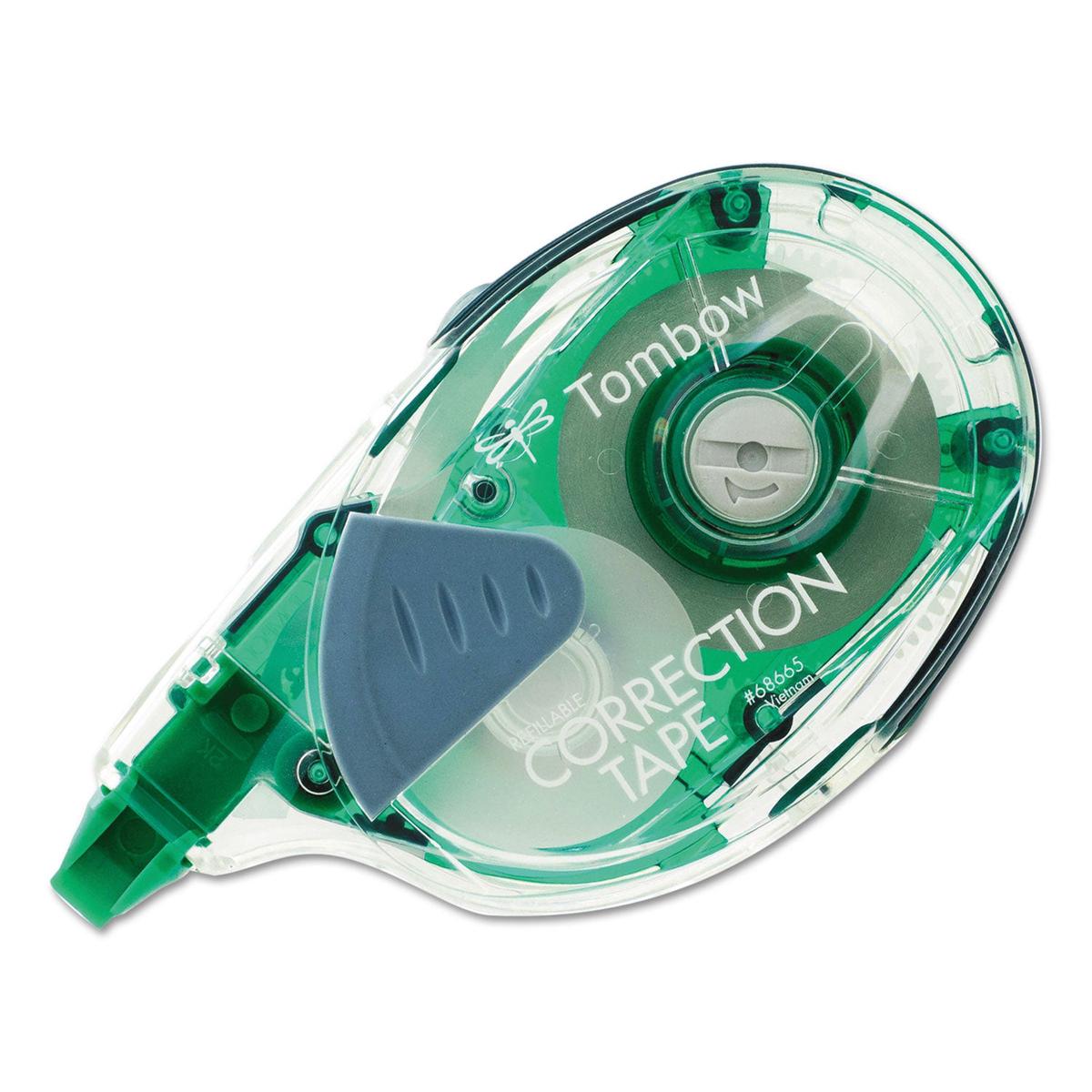 Tombow MONO Refillable Correction Tape, Clear Applicator, 0.17″ x 472″ (68665)