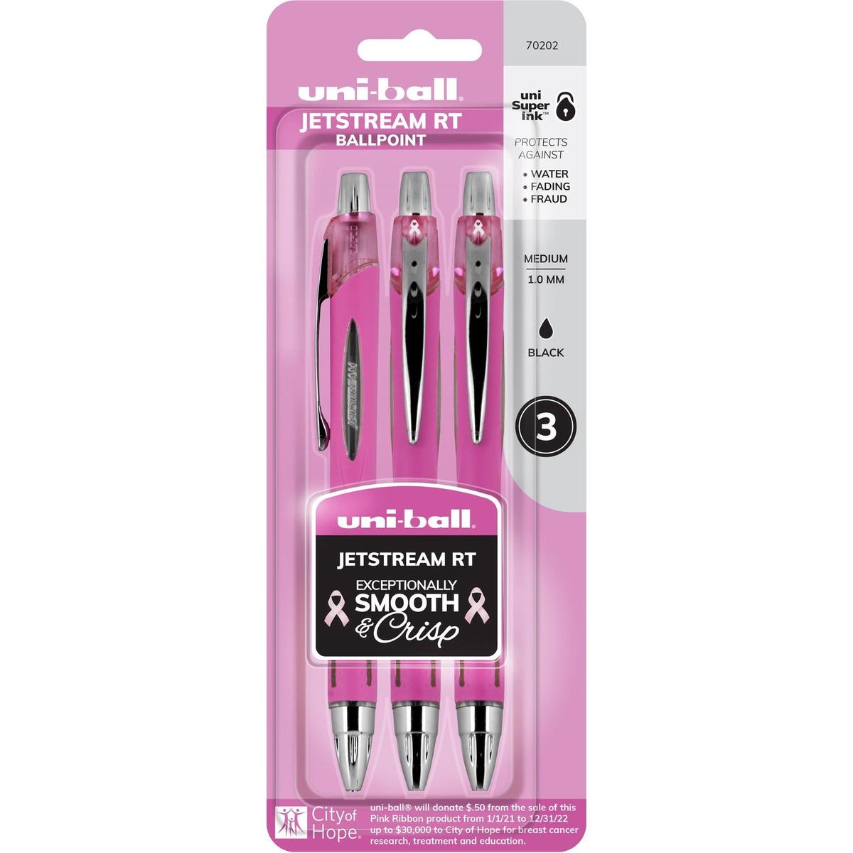 uni-ball uni Jetstream RT Pink Ribbon Ballpoint Pen (70202)