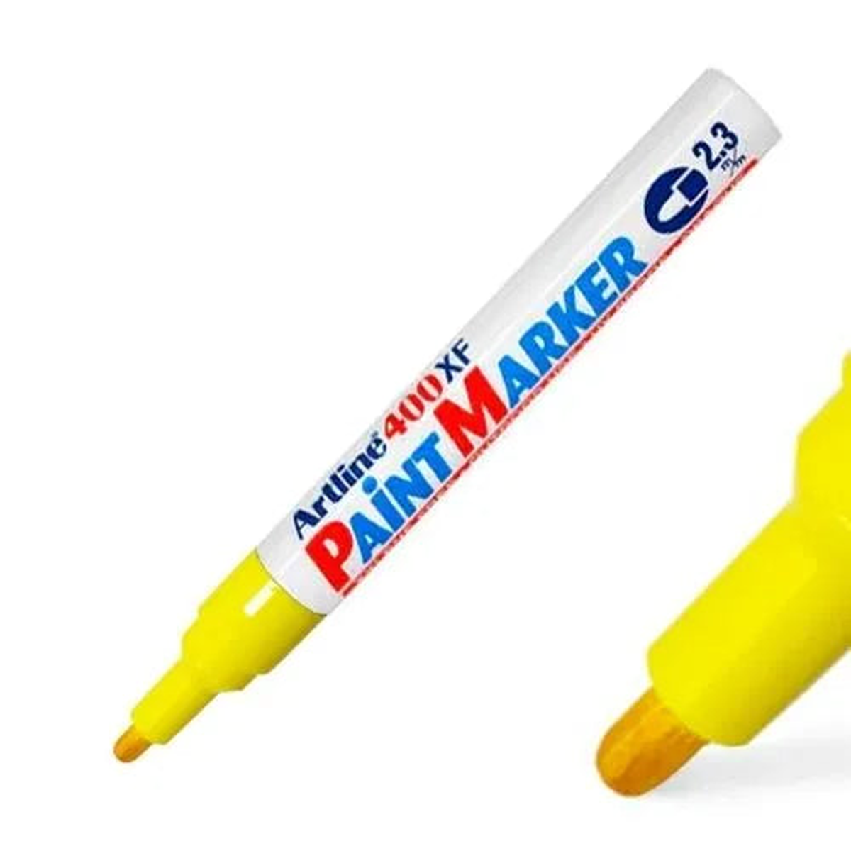 Yellow permanent marker