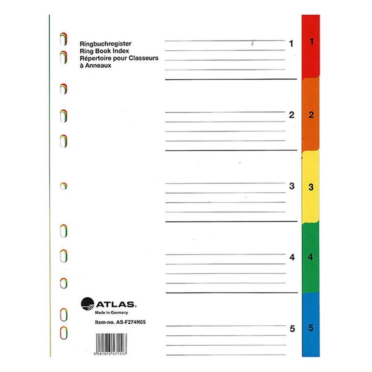 Atlas Plastic Divider Transparent 10 Parts