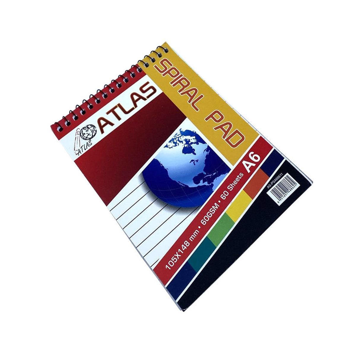 Atlas spiral notebook A6 60gsm 60Sheets