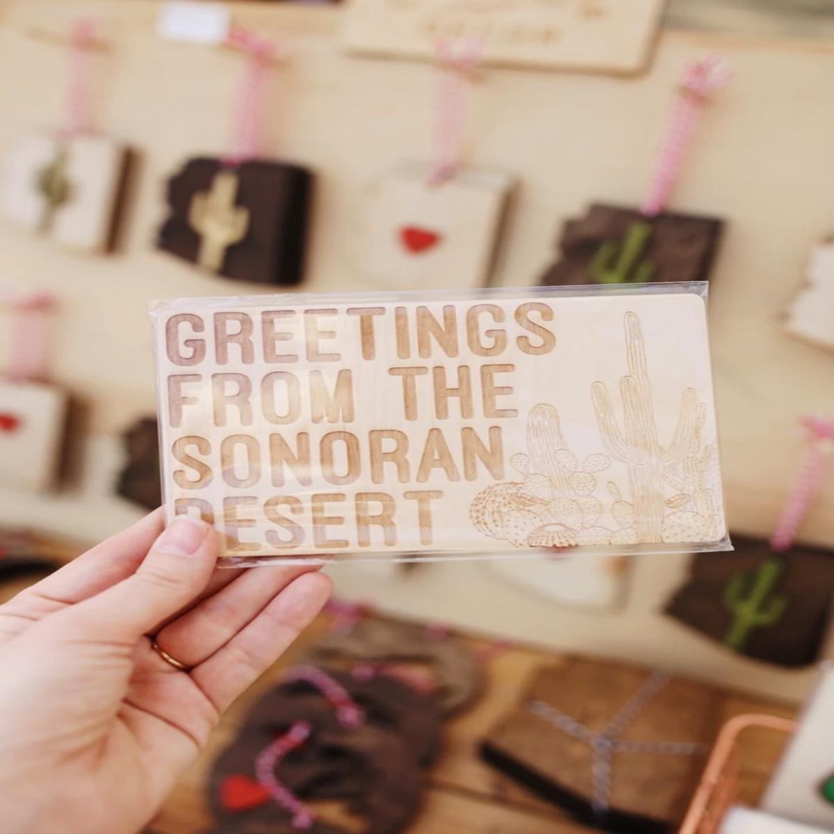 Wooden Postcard