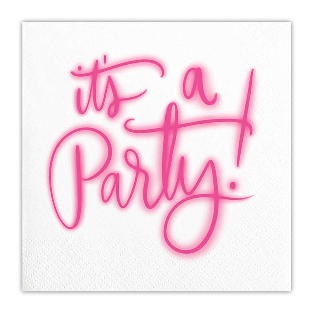 "IT'S A PARTY" COCKTAIL NAPKIN