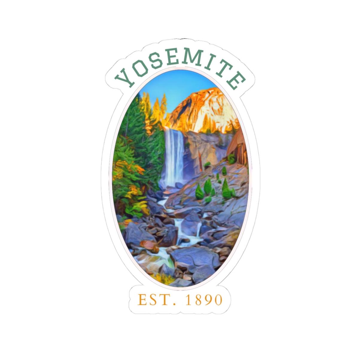 Yosemite Water Fall Sticker