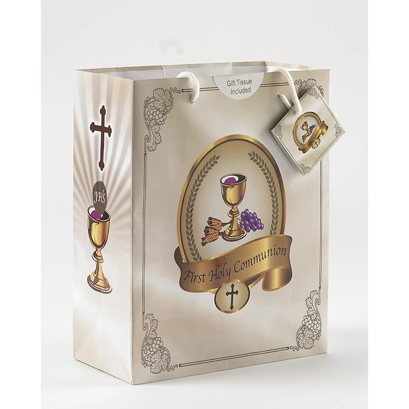 1st Communion Large Gift Bag with Tissue