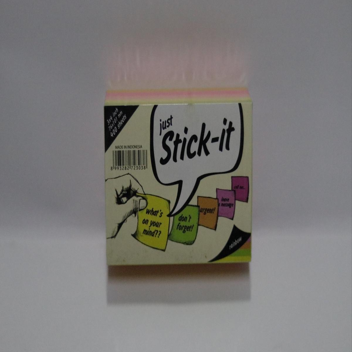 "Stick-it" sticky notes - 76x101mm (mixed clrs)