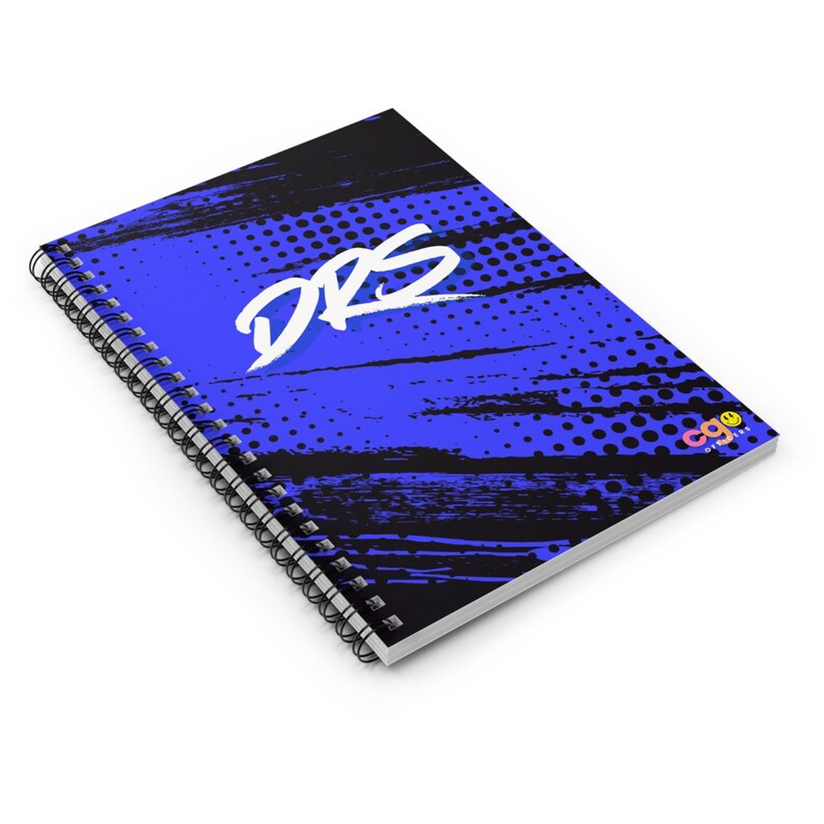 "Street Smart" Graffiti Monogram Notebook by Printify