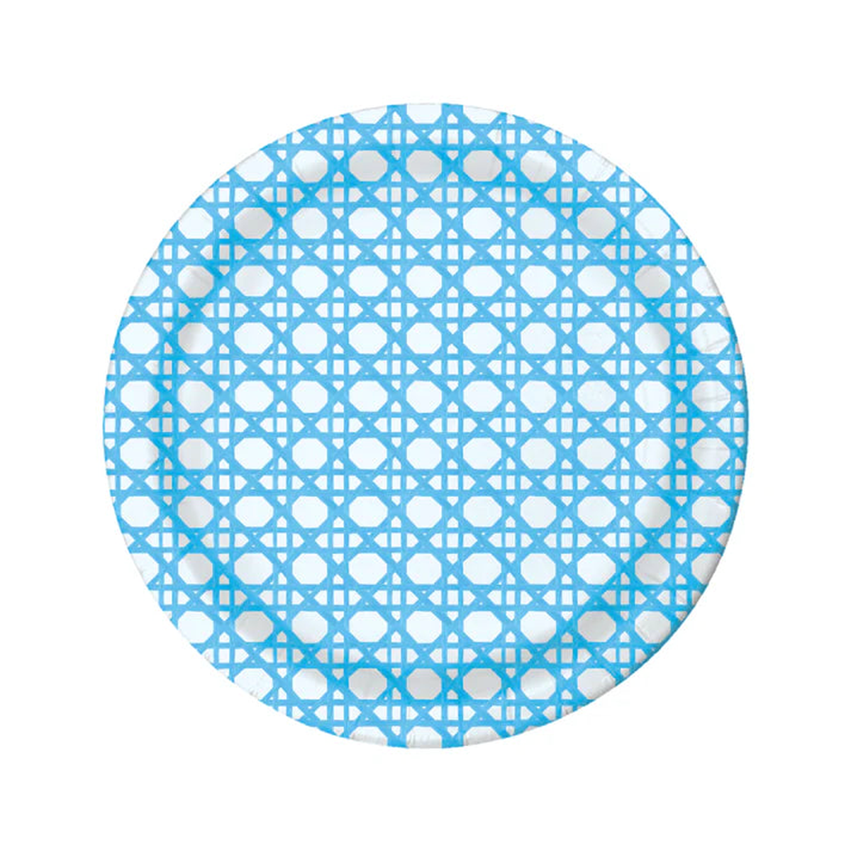 10" BLUE CANE HEAVY-DUTY PAPER PLATES