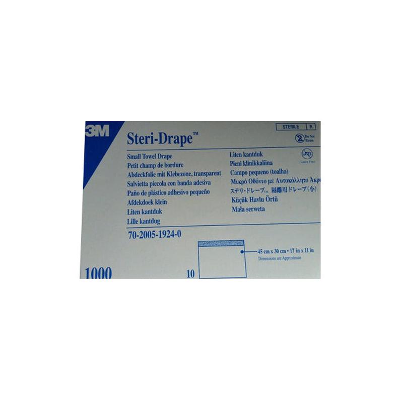 3M1000 Steri-Drape Towel Drape, Small, 45cm x 30cm, 10EA/BX